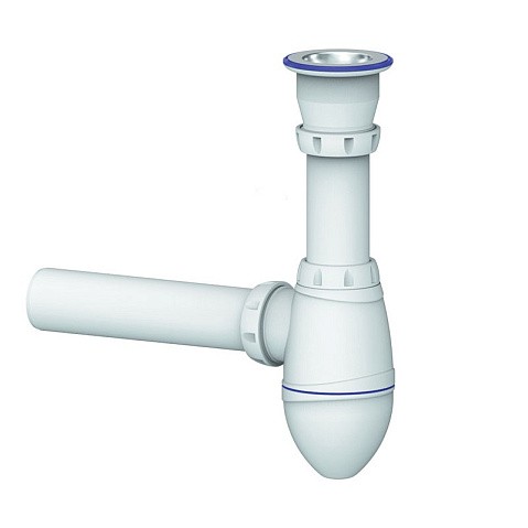 Сифон для умывальника Unicorn А210, 40х40 прямой отвод, 1 1/2'' х40 чаша из нержавеющей стали купить в Уфе | "Проконсим"