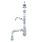 Сифон для мойки Unicorn В320V, 40х50 гибкий отвод, 1 1/2'' х40 чаша из нержавеющей стали с отводом для стиральной машины купить в Уфе | "Проконсим"