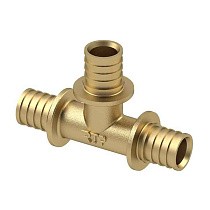 Тройники латунные для PEX-PEX труб DN 16-40 PN 16 под надвижную гильзу РосТурПласт купить в Уфе | "Проконсим"