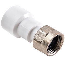  Муфта ПП с накидной гайкой 16-1/2'' PN 25 белая РВК 20610 (930659151) со склада Проконсим в Уфе