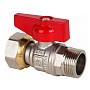 Краны латунные шаровые DN 15-20 PN 40 никелированные бабочка штуцер-накидная гайка MVI BV.531 купить в Уфе | "Проконсим"