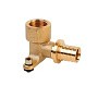 Угольник латунный для PEX труб 20-1/2'' под надвижную гильзу с внутренней резьбой MVI SF.433.0504 купить в Уфе | "Проконсим"