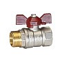 Кран латунный шаровой Temper 88.В-Н.12.Б DN 15 PN 40 бабочка муфта-штуцер купить в Уфе | "Проконсим"