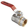 Кран латунный шаровой MVI AquaHit BV.311.04 DN 20 PN 25 рычаг муфта-муфта полнопроходной никелированный купить в Уфе | "Проконсим"