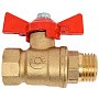 Краны латунные шаровые 11Б27фт1М DN 15-32 PN 40 бабочка муфта-штуцер Valfex.218 DeltaPro купить в Уфе | "Проконсим"