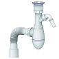 Сифон для мойки Unicorn В320V, 40х50 гибкий отвод, 1 1/2'' х40 чаша из нержавеющей стали с отводом для стиральной машины купить в Уфе | "Проконсим"
