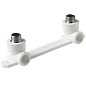 Угольник установочный двойной ПП 25-1/2'' PN 25 с наружной резьбой белый Pro Aqua PA280112P купить в Уфе | "Проконсим"