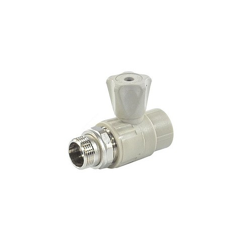 Кран шаровой для радиатора прямой VALFEX 20 PN 25 G-1/2'' серый купить в Уфе | "Проконсим"