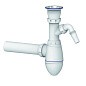 Сифон для умывальника Unicorn А310V, 40х40 прямой отвод, 1 1/2'' х40 чаша из нержавеющей стали с отводом для стиральной машины купить в Уфе | "Проконсим"