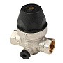 Регулятор давления латунный MVI SE.555.04 DN 15 PN 16 под манометр 1/4 мембранный Рнастр=3 бар никелированный муфта-муфта