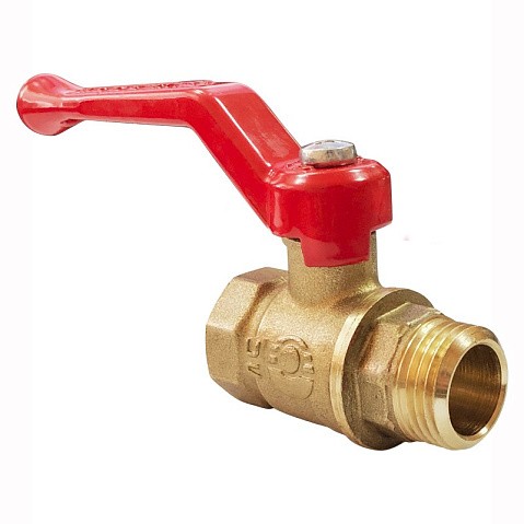 Кран латунный шаровой Valfex Optima.215.L0R1 11Б27фт1М DN 20 PN 25 рычаг муфта-штуцер купить в Уфе | "Проконсим"