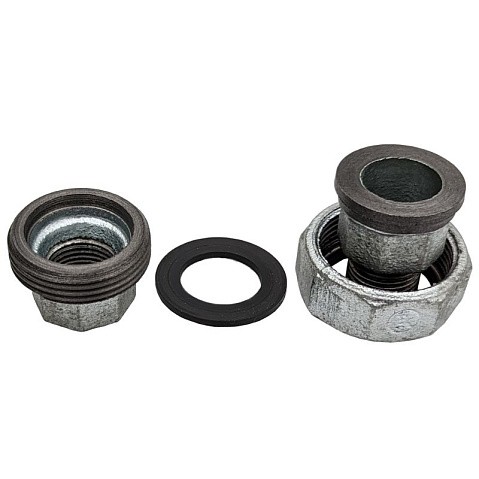 Американка чугунная оцинкованная DN40 PN16 м-шт с прокладкой Fittex Plus купить в Уфе | "Проконсим"