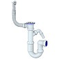 Сифон для мойки Unicorn Y441V, 1 1/2'' х40 без отвода, круглый перелив  с отводом для стиральной машины купить в Уфе | "Проконсим"