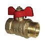 Краны латунные шаровые 11Б27п1 DN 15-32 PN 16 однотипные бабочка муфта-штуцер купить в Уфе | "Проконсим"