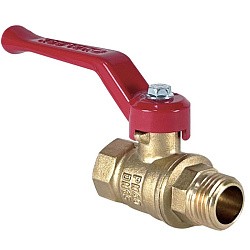 Латунный шаровой кран Ду32 Ру40 Valfex VF.215.LR1.114.DP 11Б27фт1М ВР-НР, проход , рычаг. (111201016) со склада Проконсим в Уфе