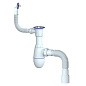 Сифон для мойки Unicorn В423, 40х50 гибкий отвод, 1 1/2'' х40 чаша из нержавеющей стали, круглый перелив, со смещением купить в Уфе | "Проконсим"
