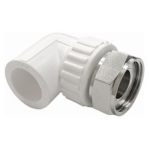 Угольник с накидной гайкой Valfex, DN 25-32, PN 25, белый купить в Уфе | "Проконсим"