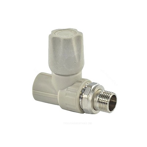 Вентиль для радиатора прямой VALFEX 20 PN 25 G-1/2'' серый купить в Уфе | "Проконсим"