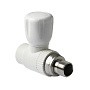 Кран шаровой для радиатора ПП 25-3/4'' PN 25 прямой с американкой белый Pro Aqua PA41010 купить в Уфе | "Проконсим"