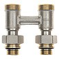 Узел нижнего подключения DN 20 прямой двухтрубный 20-1/2'' никелированный с ниппелем штуцерхштуцер РИДАН 003L0396R купить в Уфе | "Проконсим"