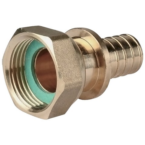 Муфта соединительная для PEX труб 20-3/4'' PN 10 с накидной гайкой под надвижную гильзу Hipex типS HFWS00041 купить в Уфе | "Проконсим"
