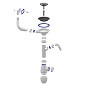Сифон для мойки Unicorn B430VP, без отвода, 3 1/2'' х40 с отводом для стиральной машины, прямоугольный перелив купить в Уфе | "Проконсим"
