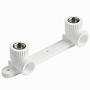 Угольник установочный двойной ПП 20-1/2'' PN 25 с внутренней резьбой белый Pro Aqua PA280008P купить в Уфе | "Проконсим"