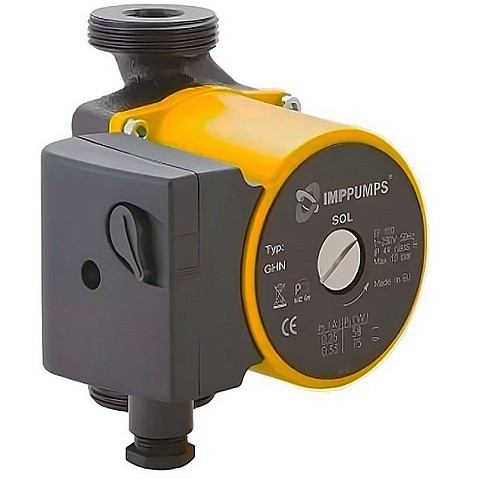 Насос циркуляционный с мокрым ротором IMP PUMPS GHN SOL трехскоростной, резьбовой купить в Уфе | "Проконсим" Насос циркуляционный с мокрым ротором IMP PUMPS GHN SOL трехскоростной, резьбовой купить в Уфе | "Проконсим"