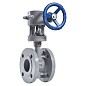 Затвор стальной дисковый DN 200  PN 16 до 425гр. с тройным эксцентриситетом фланцевый с редуктором Арма-Пром ЗПД-САЗ купить в Уфе | "Проконсим"