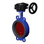 Затвор дисковый поворотный DN 300 PN 16 межфланцевый с диском из чугуна уплотнение-EPDM редуктор Tecofi VPI4448 купить в Уфе | "Проконсим"