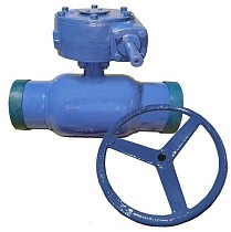 Краны стальные шаровые цельносварные КШ.Ц.П.Р DN 125 PN 25 приварные с редуктором Seagull купить в Уфе | "Проконсим"