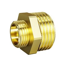  Ниппели латунные DN 15-50 PN 40 штуцер-штуцер переходный LD Pride Ду  Дн 32х1 1/4" Ру  соед. (212400327) со склада Проконсим в Уфе