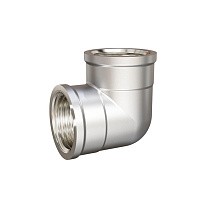  Угольники латунные DN 15-50 PN 40 никелированные муфта-муфта LD Pride Ду  Дн 10х1/4" Ру  соед. (930270072) со склада Проконсим в Уфе