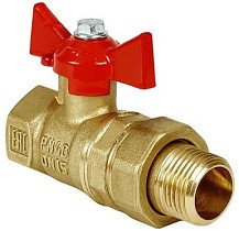 Краны латунные шаровые 11Б27фт1М DN 15-32 PN 40 бабочка-американка Valfex.230 Standart ГОСТ Р 59553 купить в Уфе | "Проконсим"