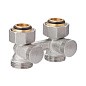 Узел нижнего подключения MVI TR.410.0505 DN 20 PN 10 прямой двухтрубный вентильного типа 20-3/4'' под евроконус, муфта купить в Уфе | "Проконсим"