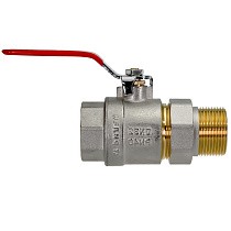 Краны латунные шаровые DN 32 PN 40 никелированные рычаг американка РИДАН BVR-FR купить в Уфе | "Проконсим"