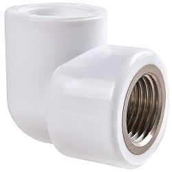  Угольник ПП 32-1/2'' PN 25 белый РВК 33796 (930659303) со склада Проконсим в Уфе