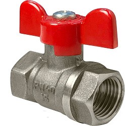 Латунный шаровой кран Ду32 Ру40 Valfex VF.217.NB1.114.DP 11Б27фт1М ВР-ВР, проход , бабочка. (111101536) со склада Проконсим в Уфе