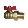 Краны латунные шаровые 11Б27п1 DN 15-32 PN 16 однотипные бабочка американка купить в Уфе | "Проконсим"