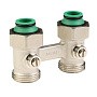 Узел нижнего подключения MVI TR.415.0505 DN 20 PN 10 прямой двухтрубный шаровой затвор 20-3/4'' под евроконус, муфта купить в Уфе | "Проконсим"