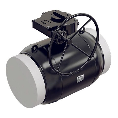 Краны стальные шаровые цельносварные DN 250-500 PN 25 полнопроходные приварные ISO с редуктором ALSO купить в Уфе | "Проконсим"