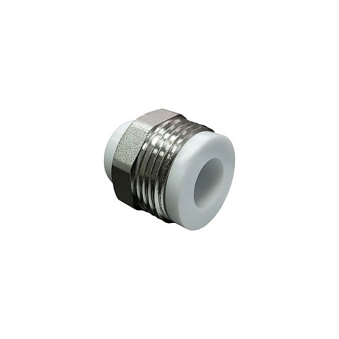 Штуцер 32 PN 25 G-1 1/4'' НР белый VALFEX купить в Уфе | "Проконсим"