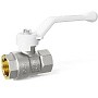 Краны латунные шаровые DN 15-50 PN 25-40 никелированные рычаг белый муфта-муфта LD Pride 47.301 купить в Уфе | "Проконсим"