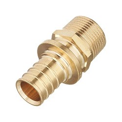  Муфта латунная под надвижную гильзу PEX-НР 16-1/2'' тяжелая MVI SF.620.0404 (922102220) со склада Проконсим в Уфе