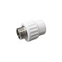 Муфта комбинированная ПП 20-1/2'' PN 25 с наружной резьбой белая VALFEX Pro купить в Уфе | "Проконсим"