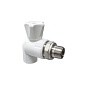Кран шаровой для радиатора ПП 25-3/4'' PN 25 угловой с американкой белый VALFEX  купить в Уфе | "Проконсим"