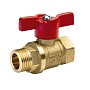 Краны латунные шаровые 11Б27п1 DN 15-25 PN 40 бабочка муфта-штуцер БАЗ Standart купить в Уфе | "Проконсим"