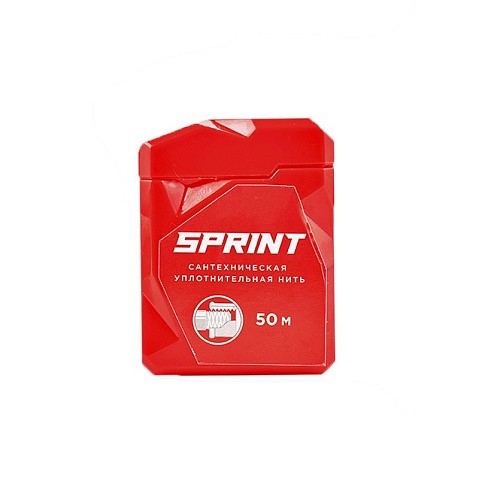 сантехническая нить для герметизации резьбы Sprint 50м в многоразовом боксе блистер купить в Уфе | "Проконсим"