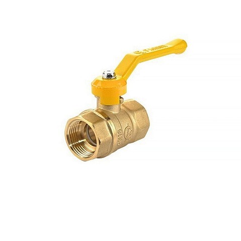 Кран латунный шаровой Галлоп газовый DN 40 PN 16 муфта-муфта рычаг купить в Уфе | "Проконсим"
