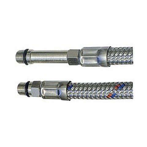 Гибкая подводки для смесителей с оплеткой из нержавеющей стали М10х1-G1/2(комплект) купить в Уфе | "Проконсим" Гибкая подводки для смесителей с оплеткой из нержавеющей стали М10х1-G1/2(комплект) купить в Уфе | "Проконсим"